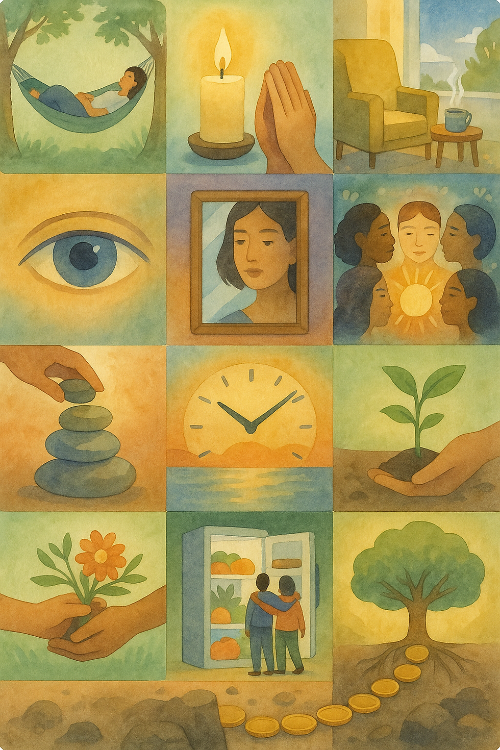The four pillars: restoration, awareness, time and money.