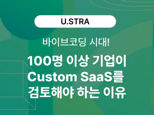 바이브코딩 시대! 100명 이상 기업이 Custom SaaS를 검토해야 하는 이유