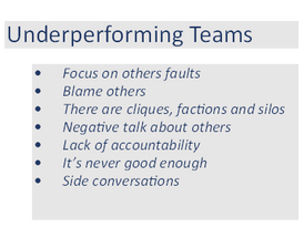The Power of a High Performing Team