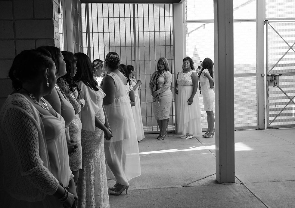 Brides waiting for their grooms.