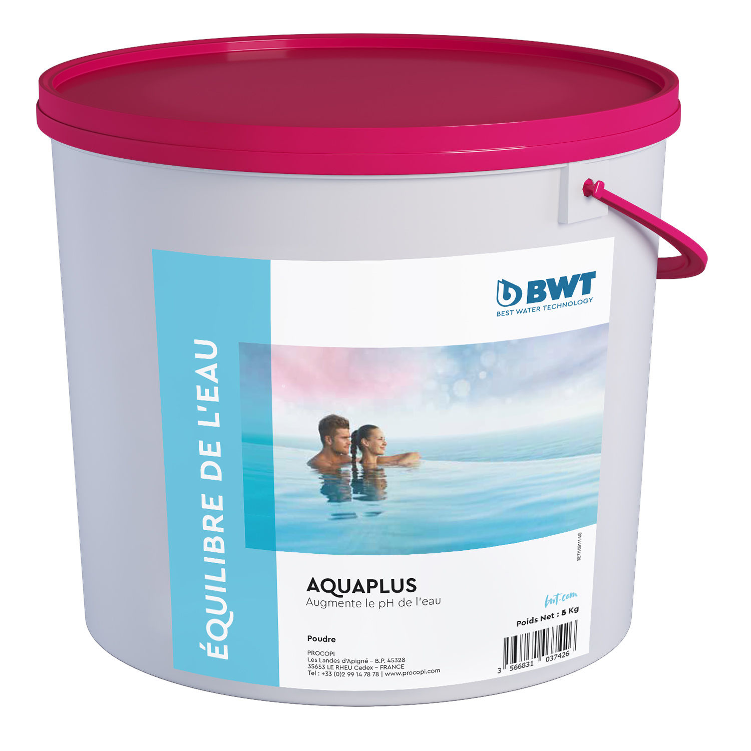 PH Plus en poudre, Aquaplus - 5Kg