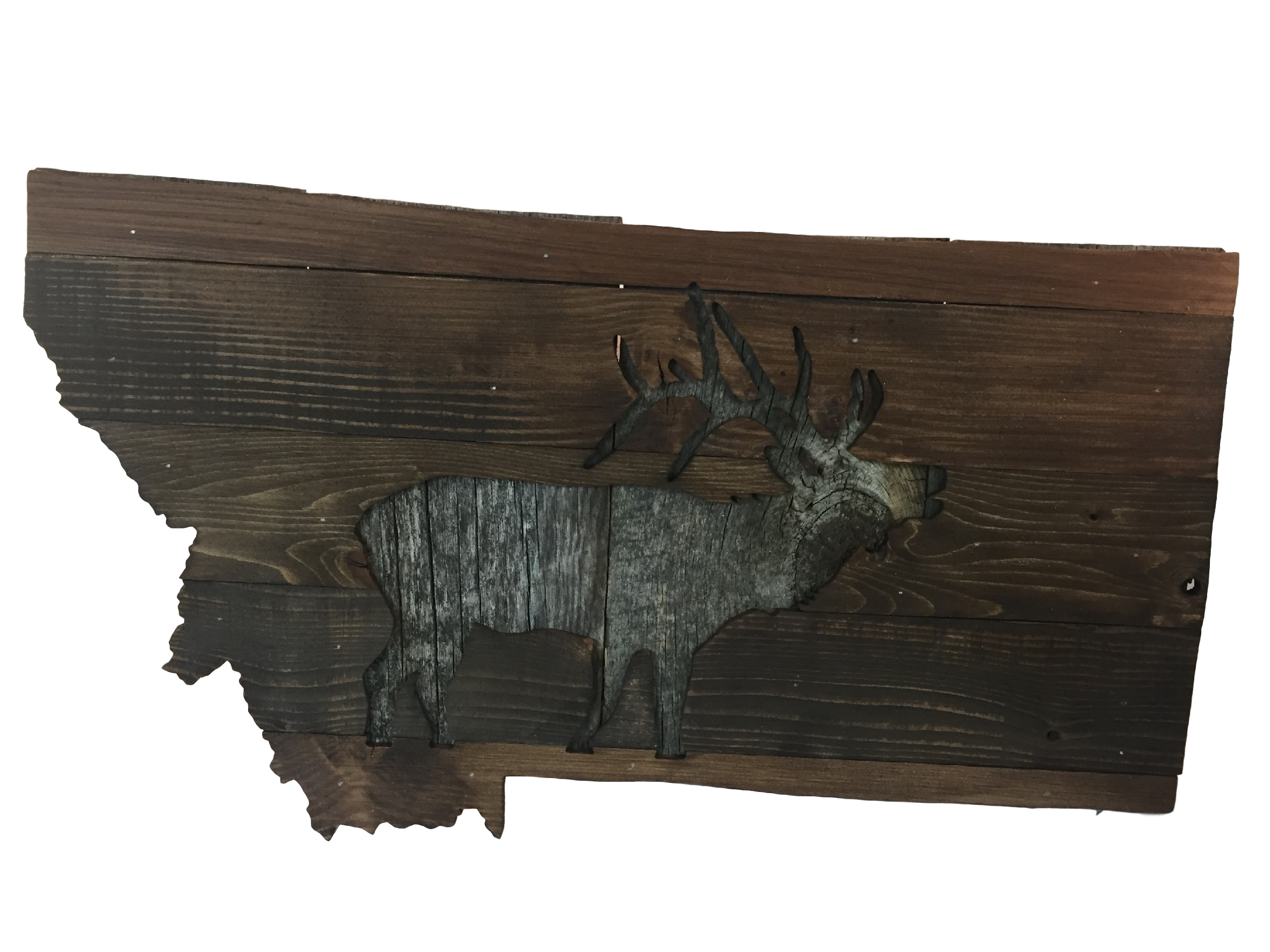 MONTANA ELK SILHOUETTE RECLAIMED LUMBER