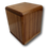 Thumbnail: Mahogany Cube Wooden Burial Urn