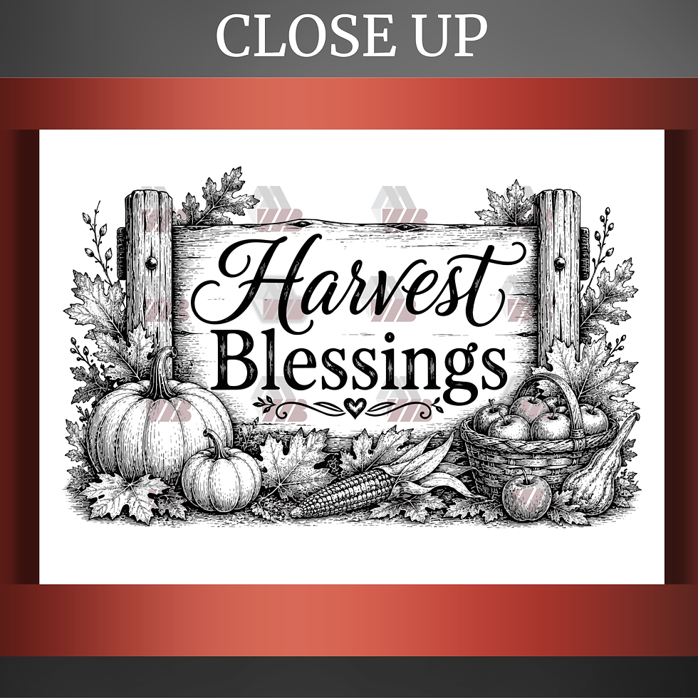 Harvest blessings SVG digital download for laser engraving