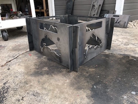 Large Portable Metal Fire Pit-Fish Fire Pit-Free Shipping