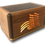 Thumbnail: Illuminated Flag Cherry Walnut Wooden Burial Box Urn