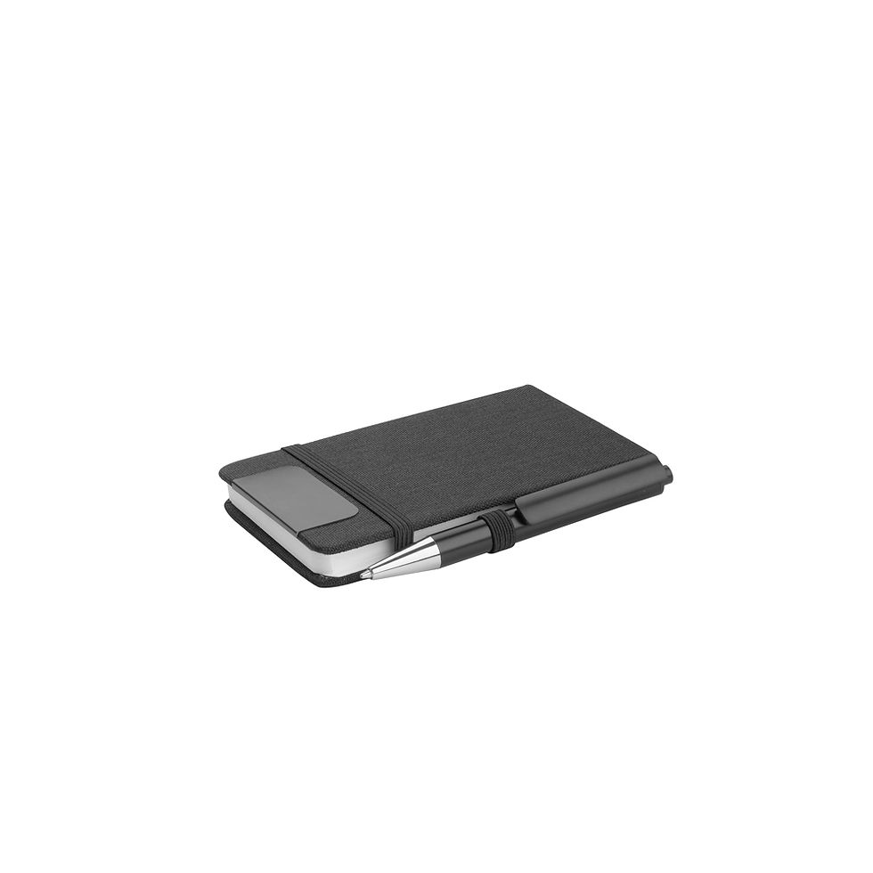 Miniatura: CJ050 Mini caderno A6 em RPET com caneta