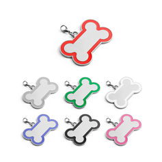 95079
KRATOS. Chaveiro em formato de osso com linha colorida à volta