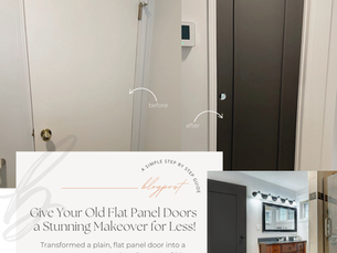 Give Your Old Flat Panel Doors a Stunning Makeover for Less!