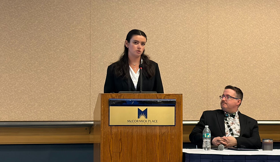 Heather Doherty presenting her talk titled "Social Discounting and Anti-/Pro-Sociality: A Meta-Analysis and (Short-Form) Replication."