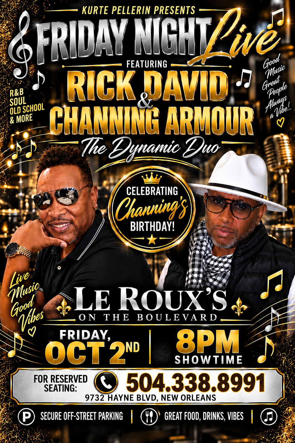 Rick David / Channing Amour Live @ Le Roux’s