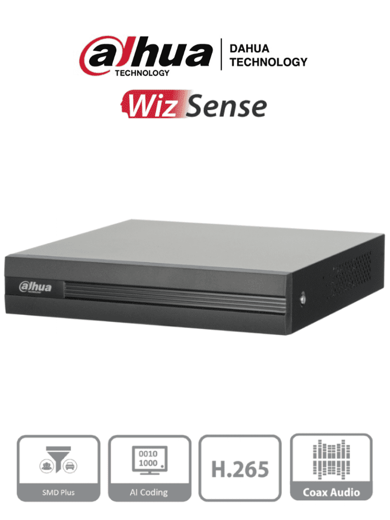 DAHUA XVR1B04H-I - DVR de 4 Canales 5 Megapixeles Lite/ WizSense/ Cooper-