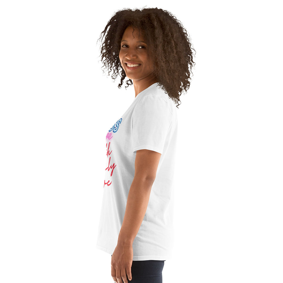 Thumbnail: Faith Family Love Short-Sleeve Unisex T-Shirt