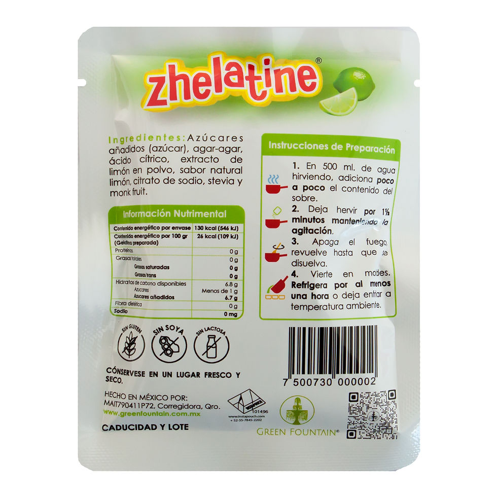 Miniatura: Zhelatina Sabor Limón