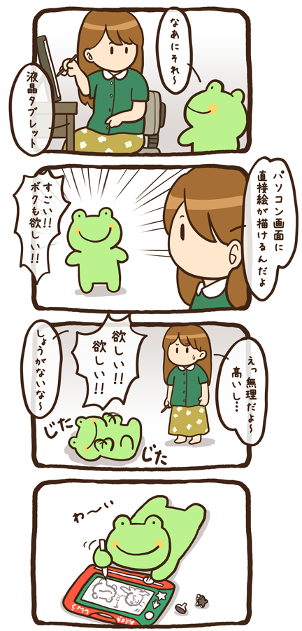 まんまと騙されるケロ