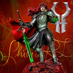 Shivara, personagem de Tormenta 20 feito pela Iron Studios