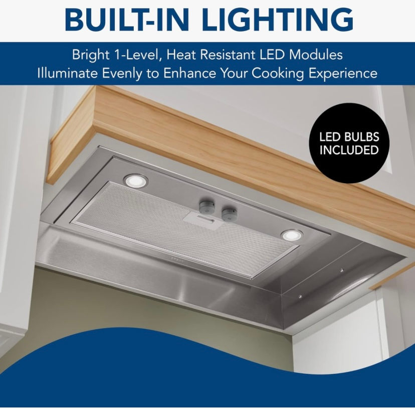 Thumbnail: Broan NuTone PM400SS  Custom Cabinet Built-in 3-Speed Power Pack Insert 21-Inch