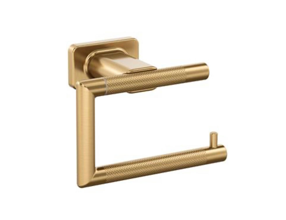 Amerock BH26617CZ Single Post Tissue Holder is finished in Champagne Bronze