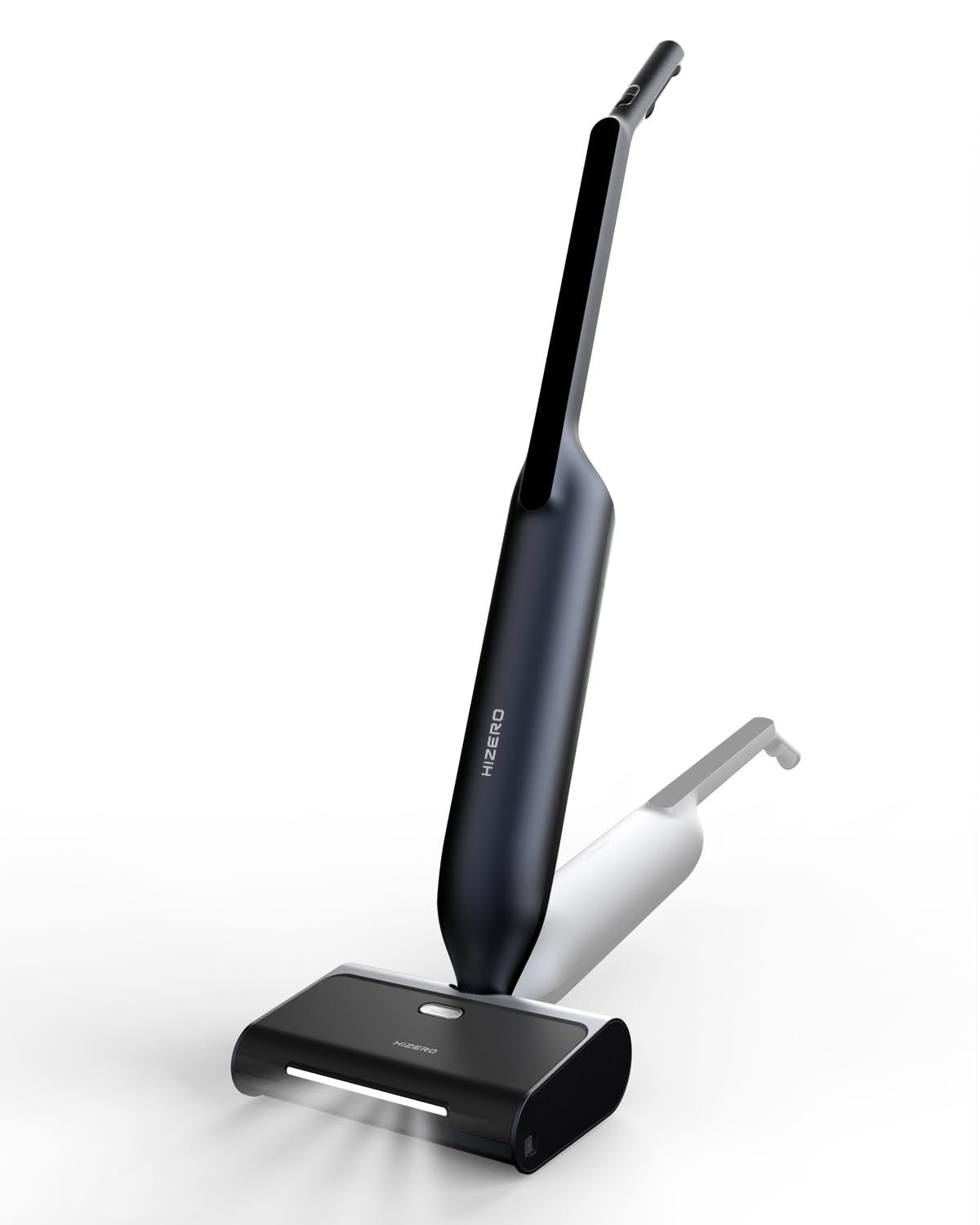 HIZERO F600 Hard Floor Cleaner with Headlight, Self-Cleaning Roller