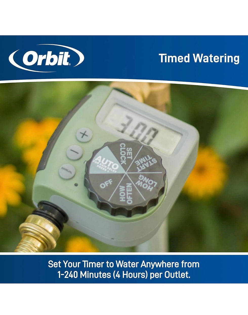 Thumbnail: Orbit 62056 One Outlet Single-Dial Hose Faucet Timer