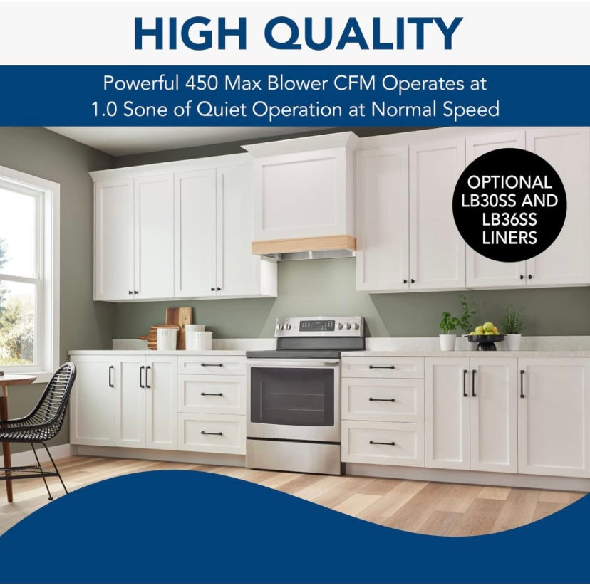 Thumbnail: Broan NuTone PM400SS  Custom Cabinet Built-in 3-Speed Power Pack Insert 21-Inch