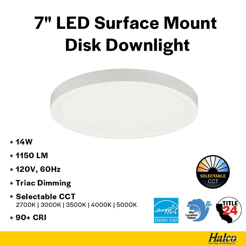 Thumbnail: Halco 83898 LED Surface Mount Disk 7in 14W 1150 Lumens