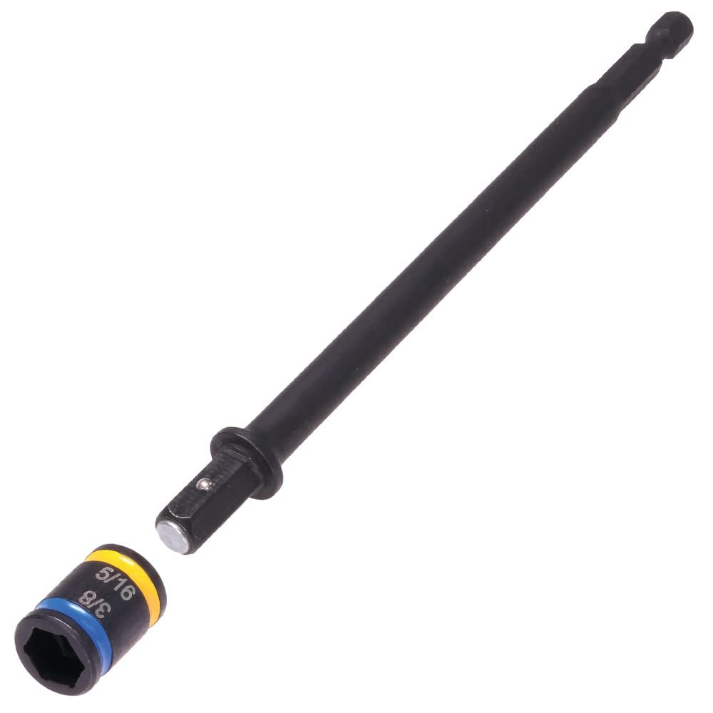 Malco C-RHEX MSHXLC1 Cleanable-Reversible Magnetic Hex Driver, 5/16 & 3/8” 6”