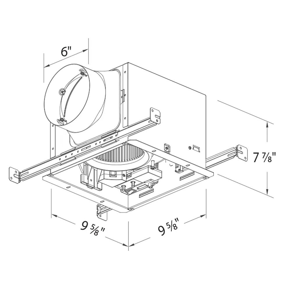 Thumbnail: Delta Breez SIG80-110LED - 80/110 CFM Exhaust Fan/Dimmable LED light/Night-Light