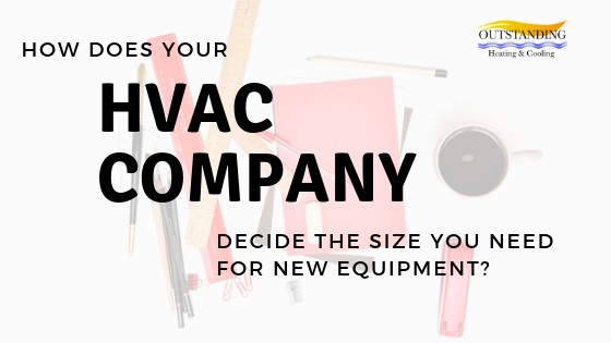 size of new hvac equipment