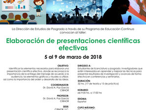 Curso: Elaboración de presentaciones cientÃficas efectivas