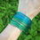 Miniature : Bracelet bouddhiste couleur bleue d'été VERSION FINE