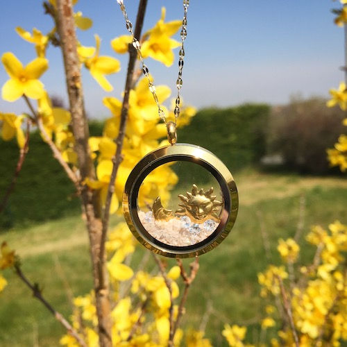 Collier Sunset Yin&Yang - Topazes