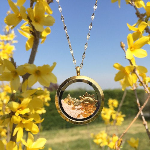Collier Sunset Yin&Yang - Citrines