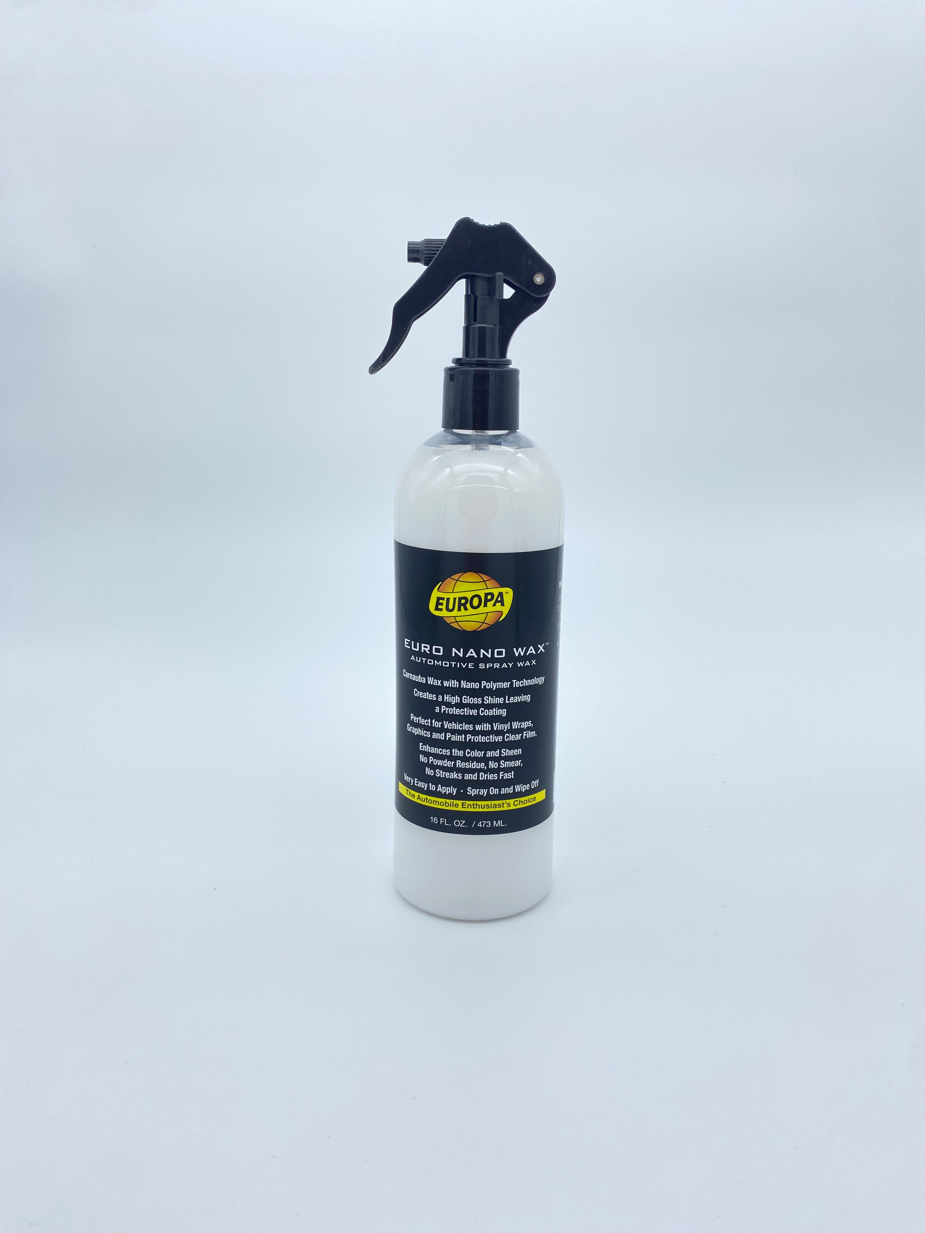 Euro Nano Spray Wax Automotive Spray Wax 16oz