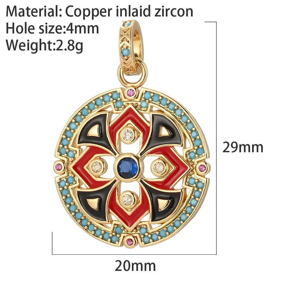 Thumbnail: Boho Heart Charms – Gold DIY Jewelry Making Supplies