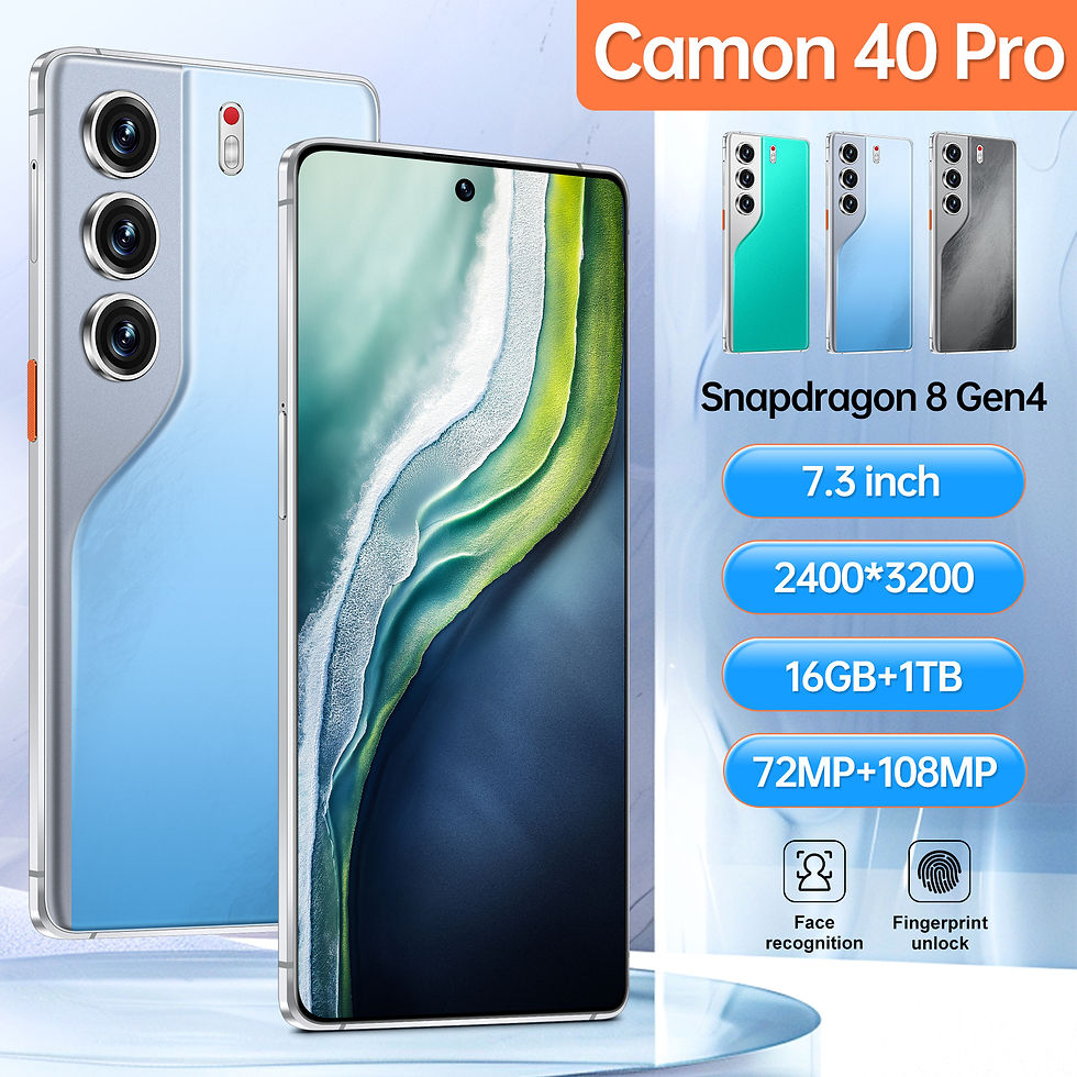 Thumbnail: New Arriving Camon 40 Pro 5G Mobile Phone Deca Core 16GB+1TB Android 15 Dual SIM