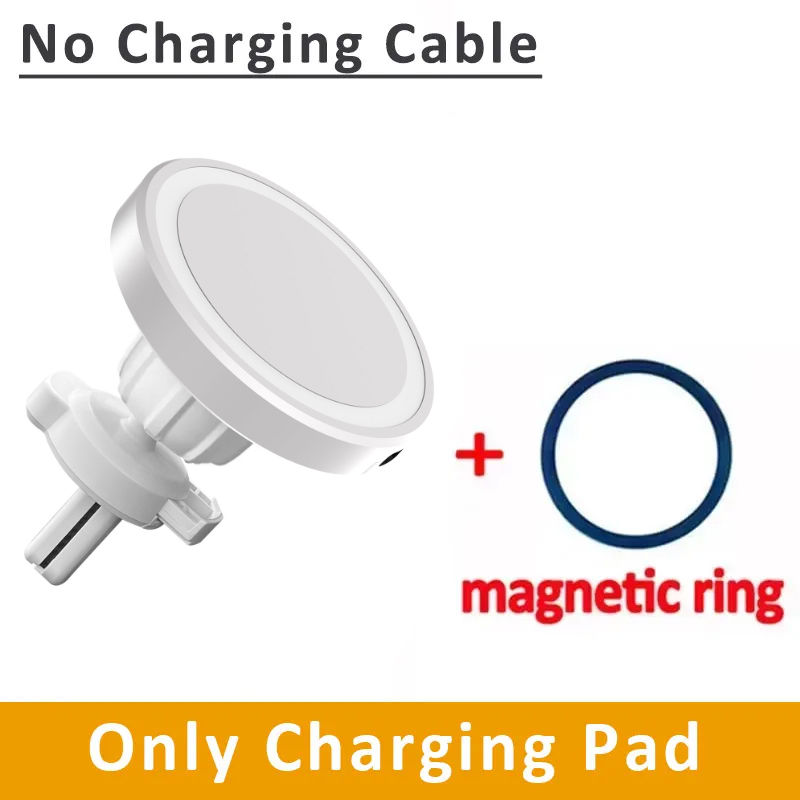 Thumbnail: MagSafe Car Wireless Charger 30W - Air Vent Clip Phone Holder - Stable Grip For 