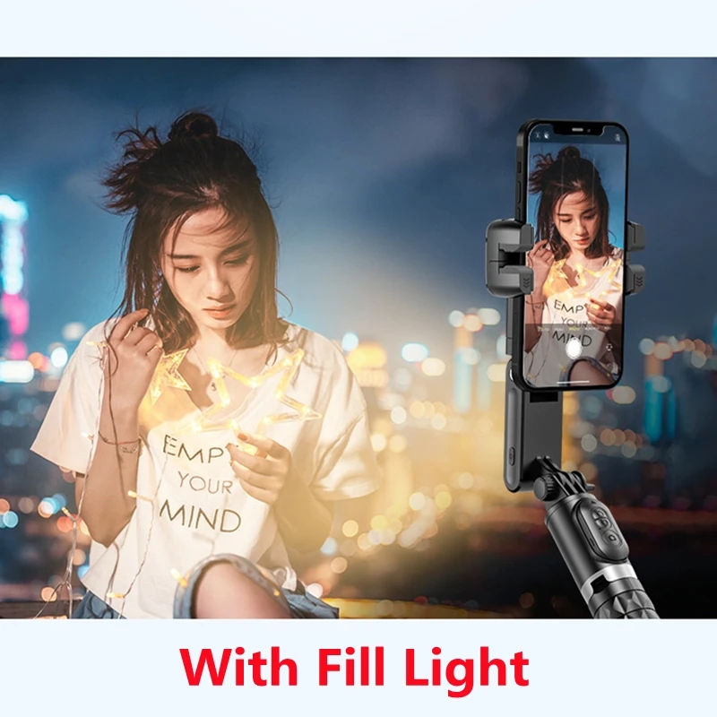 Thumbnail: Handheld Gimbal Stabilizer Selfie Stick Tripod For iPhone Android Cell Phone Mob