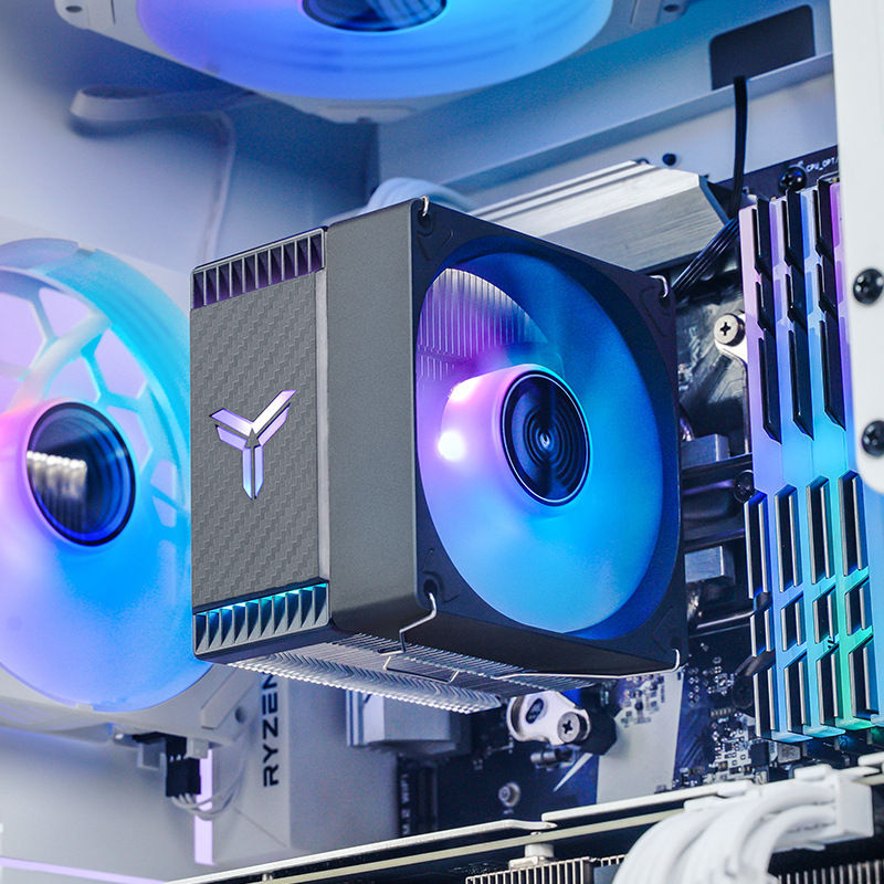 Thumbnail: Qiao Sibo CR1400 EVO computer CPU cooler ARGB fan white desktop CR1000 tower air