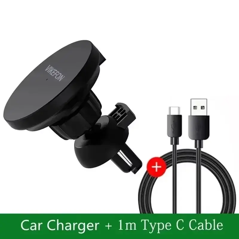 Thumbnail: Car Air Outlet Wireless Charger Phone Stand For Magsafe iPhone 16 15 14 13 12 Pr