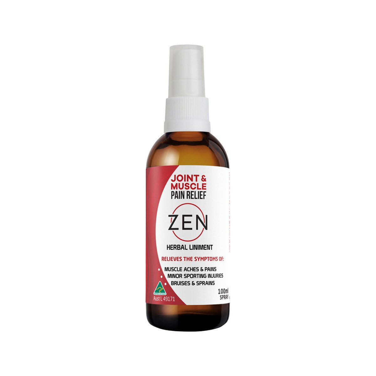 Zen Therapeutics Herbal Liniment (Joint & Muscle Pain Relief) Spray 100ml