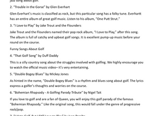 Golf Songs