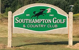 Southampton-golf-road-sign
