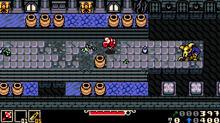 GIF of the graphics, gameplay and world of Mina the Hollower, from their Kickstarter campaign