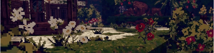 A GIF showcasing gameplay and visual aesthetic of Delphinium, via their Kickstarter campaign