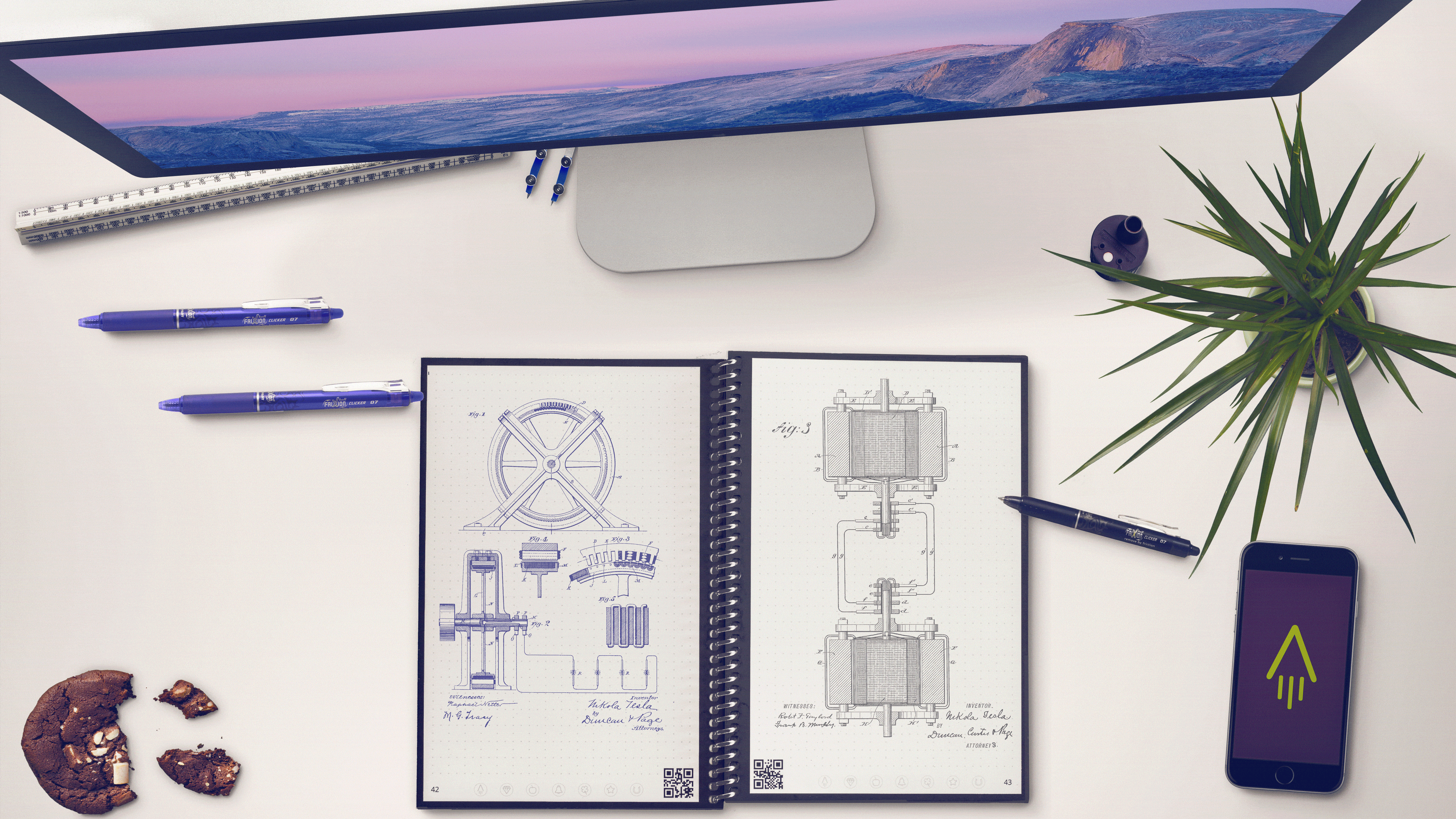 GIF of Rocketbook's reusable Everlast Notebook, from their Kickstarter campaign