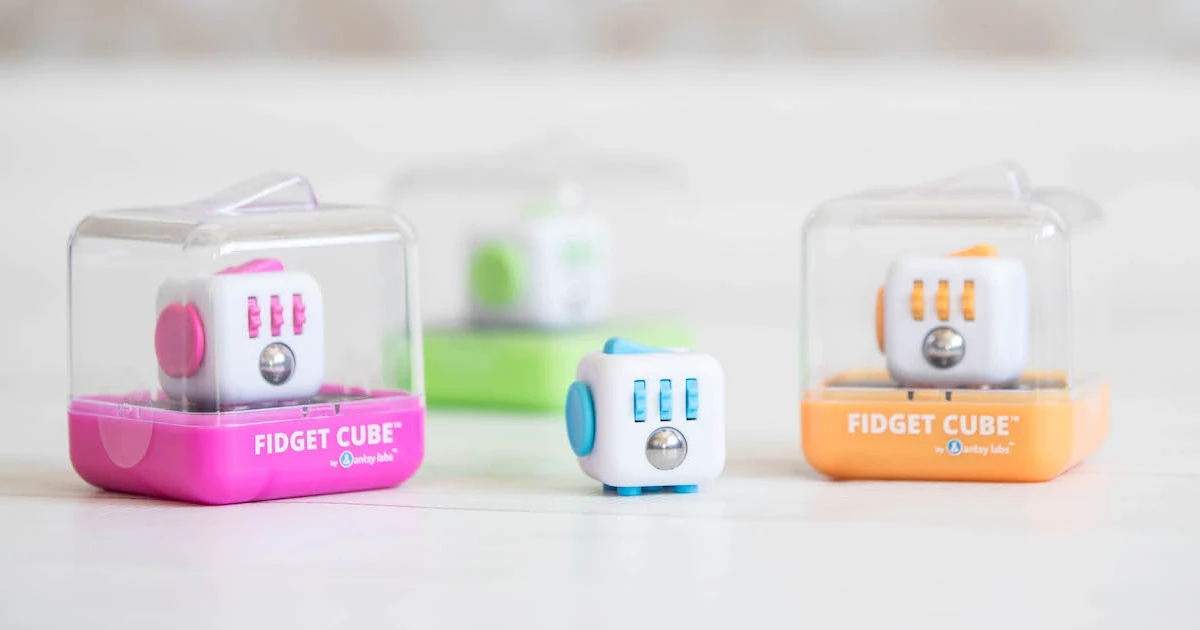Image of various fidget cube designs, via their Kickstarter campaign