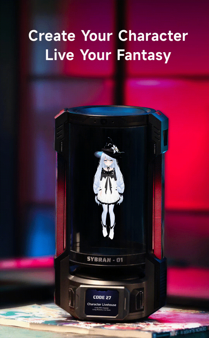 GIF of the product "CODE27 Character Livehouse" amenities, uses & benefits, via Kickstarter campaign