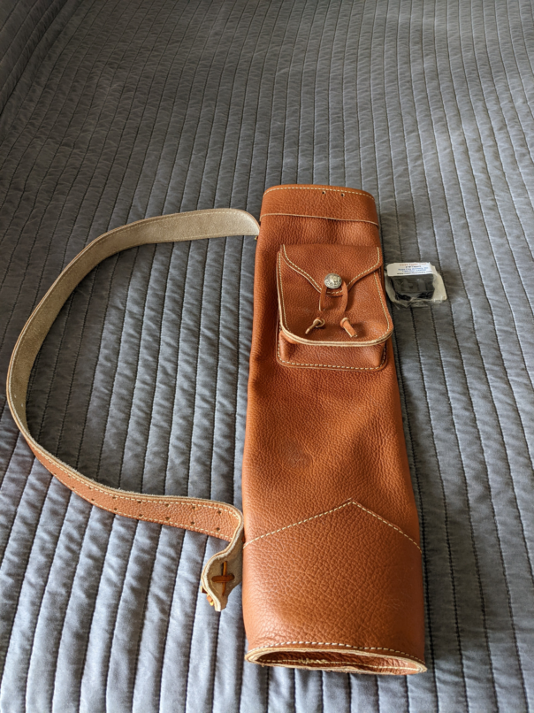 SOLD. Traditions Leather Back Quiver - Now including Cedar Arrows! content media