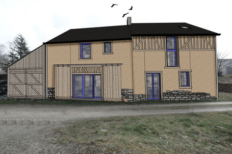 bauge, terre crue, bâti ancien, réhabilitation, rénovation, écologie, carrée bois, plumaudan, dinan, panneaux solaires thermiques, menuiserie bois, terre, faluns, ardoises naturelles, patrimoine rural, bâti ancien, Guipel